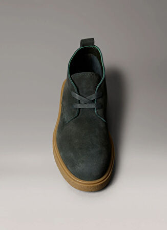 Calvin Klein Deri Haki Erkek Bot TEXT RUBBER DESERT BOOT SU