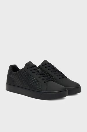 Calvin Klein Logolu Sneaker Ayakkabı YM0YM014310GJ Erkek AYAKKABI YM0YM01431 0GJ SİYAH