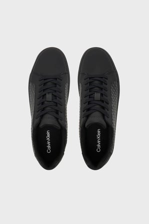 Calvin Klein Logolu Sneaker Ayakkabı YM0YM014310GJ Erkek AYAKKABI YM0YM01431 0GJ SİYAH