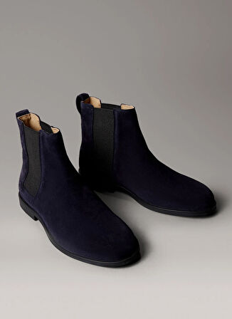Calvin Klein Lacivert Erkek Bot ESS RUBBER CHELSEA SU