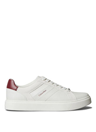 Calvin Klein Beyaz Erkek Günlük Ayakkabı CLASSIC CUPSOLE LACEUP TAPE LTH