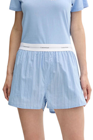 Calvin Klein Kadın Kısa Kollu Tişört ve Şort Pijama Takımı LV00QS7576