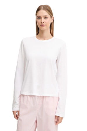 Calvin Klein Kadın Pembe Uzun Kollu Pijama Takımı LV00QS7575 