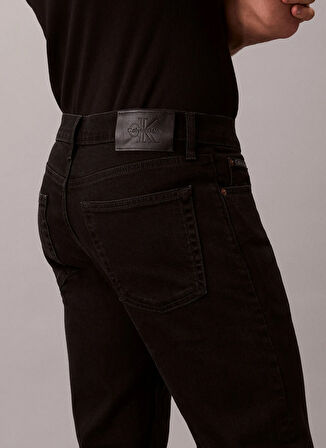 Calvin Klein Normal Bel Normal Paça Normal Siyah Erkek Denim Pantolon LV04RD902G433_SLIM STRAIGHT JAGUAR