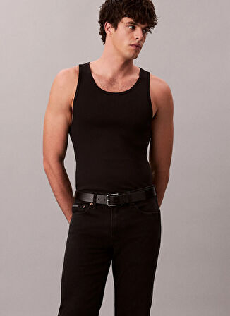 Calvin Klein Normal Bel Normal Paça Normal Siyah Erkek Denim Pantolon LV04RD902G433_SLIM STRAIGHT JAGUAR