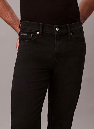 Calvin Klein Normal Bel Normal Paça Normal Siyah Erkek Denim Pantolon LV04RD902G433_SLIM STRAIGHT JAGUAR
