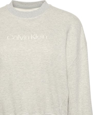 CALVIN KLEIN Kadın Marka Logo Baskılı Bisiklet Yaka Günlük Kullanıma Uygun Uzun Kollu Şık Görünüşlü Gri Sweatshirt LV00QS7514 P7A