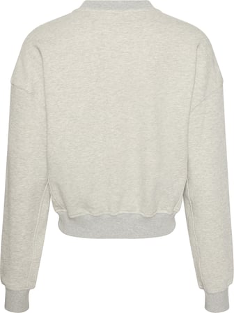 CALVIN KLEIN Kadın Marka Logo Baskılı Bisiklet Yaka Günlük Kullanıma Uygun Uzun Kollu Şık Görünüşlü Gri Sweatshirt LV00QS7514 P7A