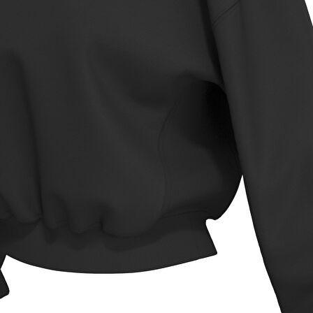 CALVIN KLEIN Kadın Marka Logo Baskılı Bisiklet Yaka Günlük Kullanıma Uygun Uzun Kollu Şık Görünüşlü Siyah Sweatshirt LV00QS7514 UB1