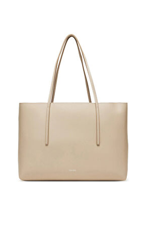 Kadın Cüzdanlı Klasik Tote Omuz Çantası - Bej | undefined