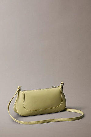 Kadın Metal Aksesuarlı Baget Çapraz Omuz Çanta - Yeşil | undefined
