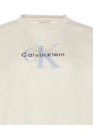 LS MONOLOGO FRENCH TERRY RLXD CN Gri Kadın Sweatshirt