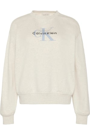 LS MONOLOGO FRENCH TERRY RLXD CN Gri Kadın Sweatshirt