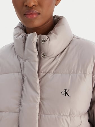 Calvin Klein Shıne Crop Puffer Jacket Kadın Mont LV047D504GUB1