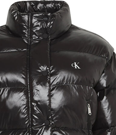 Calvin Klein Shıne Crop Puffer Jacket Kadın Mont LV047D504GUB1