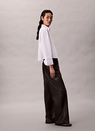 Calvin Klein Jeans Yüksek Bel Straight Siyah Kadın Pantolon LV044D619GUB1