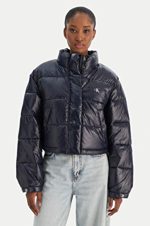 Calvin Klein Parlak Kısa Şişme Kadın Mavi Ceket LV047D504G-VEK