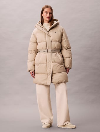 CALVIN KLEIN Kadın Marka Logolu Full Fermuarlı Şık Görünüşlü Günlük Kullanıma Uygun Kahverengi1 Mont LV047D508G NSU