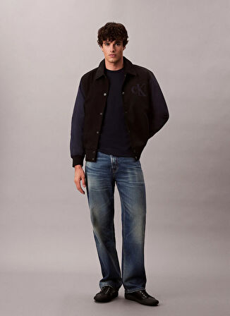 Calvin Klein Jeans Classic Fit Siyah Erkek Ceket LV04RD400GUB1 LS COTTON NYLON VARIS