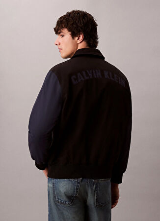Calvin Klein Jeans Classic Fit Siyah Erkek Ceket LV04RD400GUB1 LS COTTON NYLON VARIS