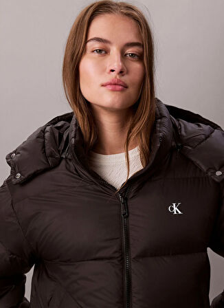 Calvin Klein Jeans Siyah Kadın Standart Baskılı Mont LV047D501GUB1
