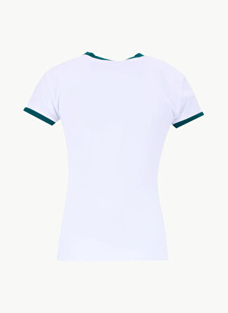Calvin Klein Jeans Yuvarlak Yaka Baskılı Beyaz Kadın T-Shirt LV047D208GYAA