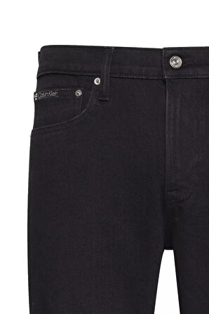 Erkek Slim Fit Daralan Paça Termal Jean Pantolon - Siyah | 32/30