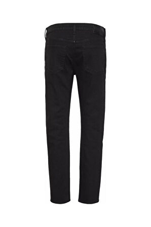 Erkek Slim Fit Daralan Paça Termal Jean Pantolon - Siyah | 33/32