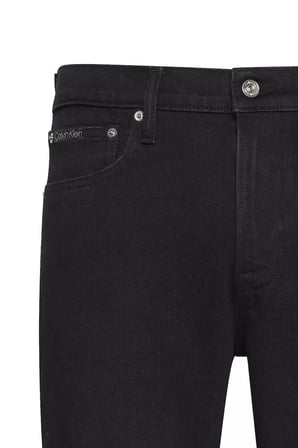 Erkek Slim Fit Daralan Paça Termal Jean Pantolon - Siyah | 35/32