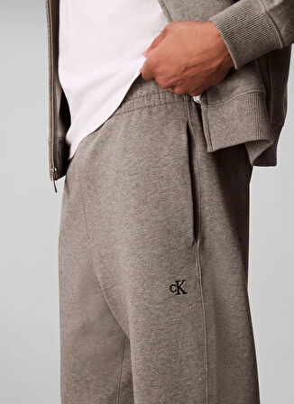 Calvin Klein Jeans Classic Fit Gri Erkek Eşofman Altı LV04RD241GP7E EU 350TERRY MONOGRAM