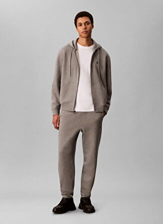 Calvin Klein Jeans Classic Fit Gri Erkek Eşofman Altı LV04RD241GP7E EU 350TERRY MONOGRAM