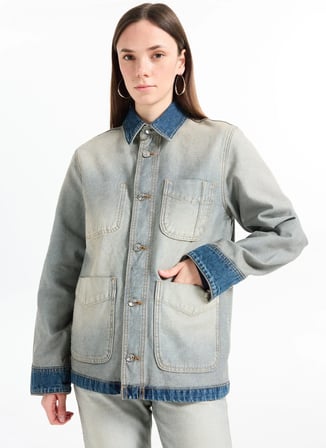Calvin Klein Jeans Standart Mavi Kadın Ceket LV047D753GYYD