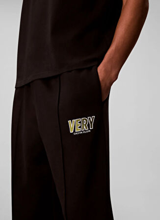 Calvin Klein Jeans Classic Fit Siyah Erkek Eşofman Altı LV04RD207GUB1 PREMIUM FLEECE LOGO P