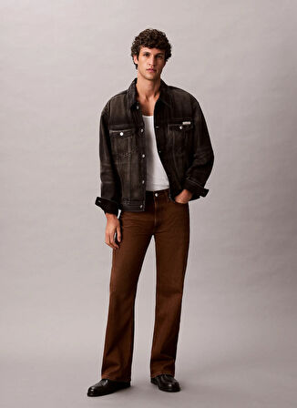 Calvin Klein Jeans Antrasit Erkek Denim Ceket LV04RD707G01G 90S ESPRESSO BLACK TR