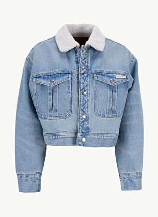 Calvin Klein Jeans Standart Mavi Kadın Ceket LV047D736GYYE