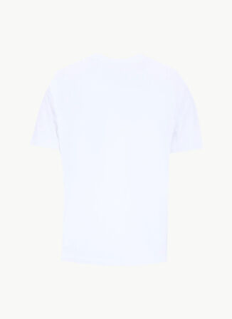 Calvin Klein Jeans Bisiklet Yaka Düz Beyaz Kadın T-Shirt LV047D874GYAF