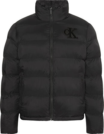 CALVIN KLEIN Erkek Marka Logolu Şık Görünüşlü Kış Kullanımına Uygun Siyah Mont LV04RD528G UB1