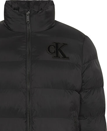 CALVIN KLEIN Erkek Marka Logolu Şık Görünüşlü Kış Kullanımına Uygun Siyah Mont LV04RD528G UB1