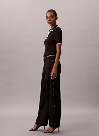 Calvin Klein Jeans Yüksek Bel Straight Siyah Kadın Pantolon LV044D612GUB1