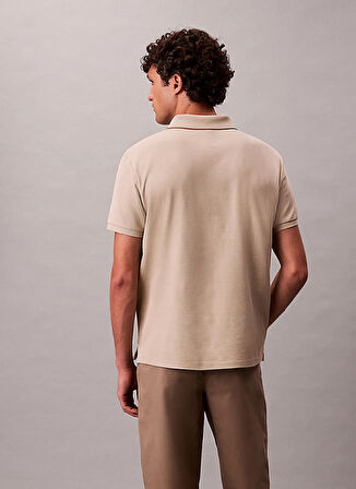Calvin Klein Kahve Erkek Polo T-Shirt LV04LC239GGPF_SS REFINED PIQUE TIPP