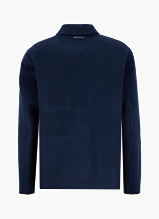 Calvin Klein Normal Mavi Erkek Ceket LV04LD429GCEF_LS DOUBLE FACE WOOL B