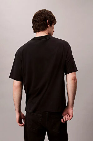 Erkek Regular Fit Yazı Baskılı Pamuklu T-Shirt - Siyah | XS