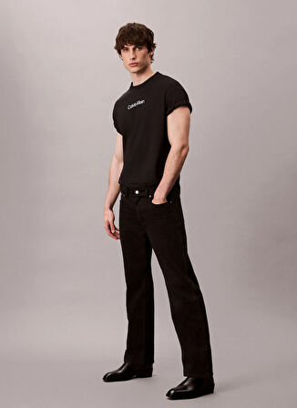 Calvin Klein Bisiklet Yaka Siyah Erkek T-Shirt LV04LD230GUB1_SS STANDARD LOGO 30S