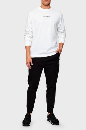 Calvin Klein Logolu Pamuklu Bisiklet Yaka T Shirt LV04LD232GYAF Erkek T SHİRT LV04LD232G YAF BEYAZ