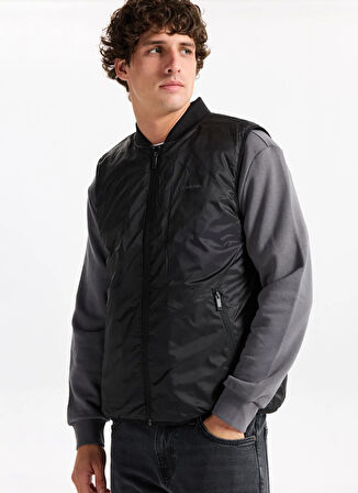 Calvin Klein Normal Siyah Erkek Ceket LV04LD502GUB1_LS 3 IN 1 STAND COLLA