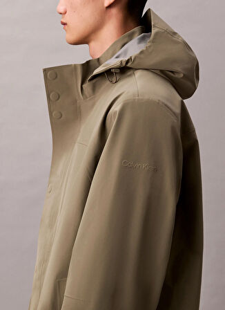 Calvin Klein Normal Bej Erkek Ceket LV04LD518GROB_LS 3 IN 1 TECH HOODED