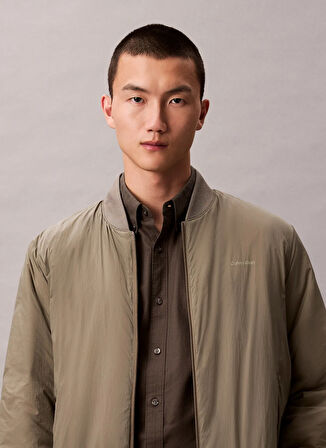 Calvin Klein Normal Bej Erkek Ceket LV04LD518GROB_LS 3 IN 1 TECH HOODED
