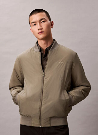 Calvin Klein Normal Bej Erkek Ceket LV04LD518GROB_LS 3 IN 1 TECH HOODED