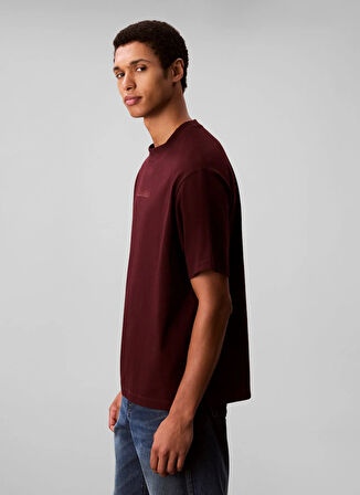 Calvin Klein Bisiklet Yaka Kırmızı Erkek T-Shirt LV04LD230GGR9_SS STANDARD LOGO 30S