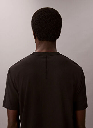 Calvin Klein Jeans Bisiklet Yaka Düz Siyah Erkek T-Shirt LVGMF5K100UB1 LIFESTYLE SS TEE